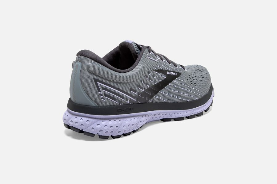 Brooks Ghost 13 Road Running Shoes - Womens - Grey/Black/Purple - LG9753180